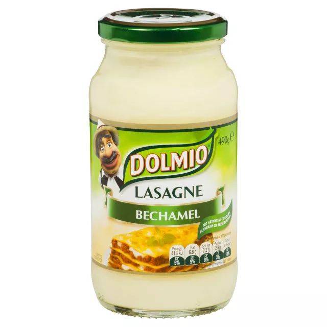 dolmio lasagne pasta sauce bechamel