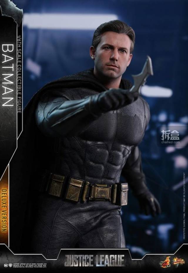 hottoys《正义联盟》1:6比例蝙蝠侠batman,本阿弗莱克真人头雕!