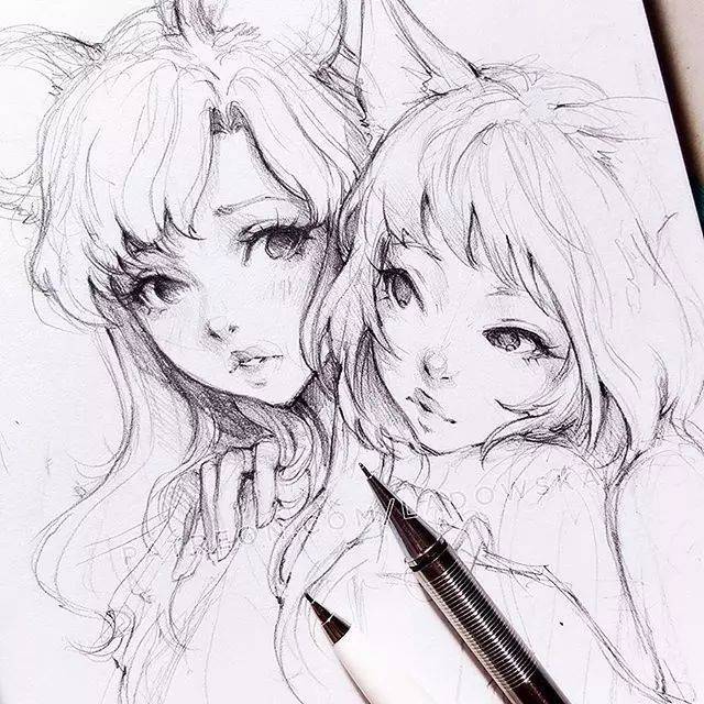 小清新的美少女漫画,拿去做头像吧!-动漫频道-手机搜狐