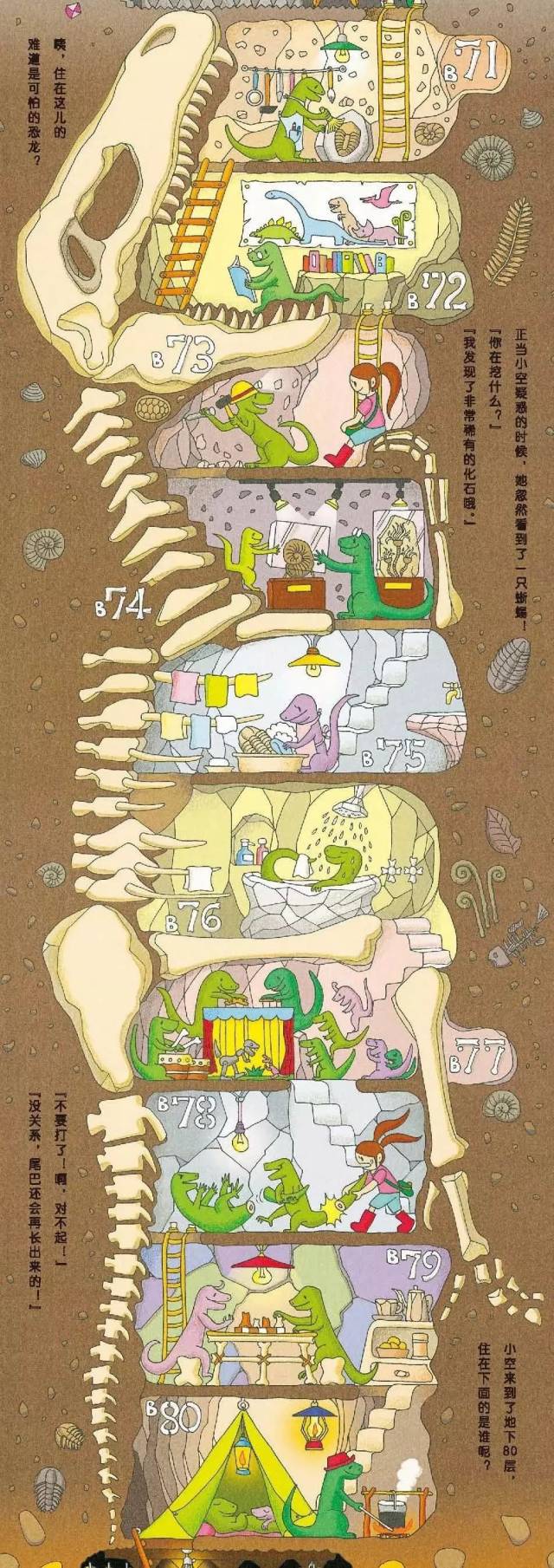 绘本:《100层的房子》 和多奇,小空,天天一起来体验地上,地下和海底