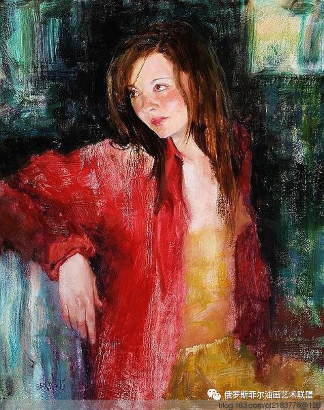 强光下的美丽女人:美国画家 eric wallis 油画作品欣赏