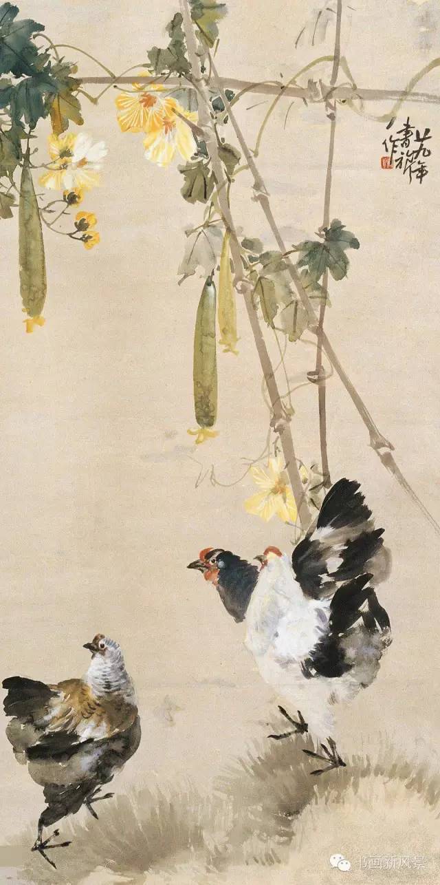 5,张书旗画鸡