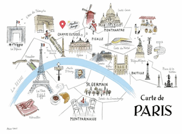 in paris | 一份迷人的巴黎逛街地图