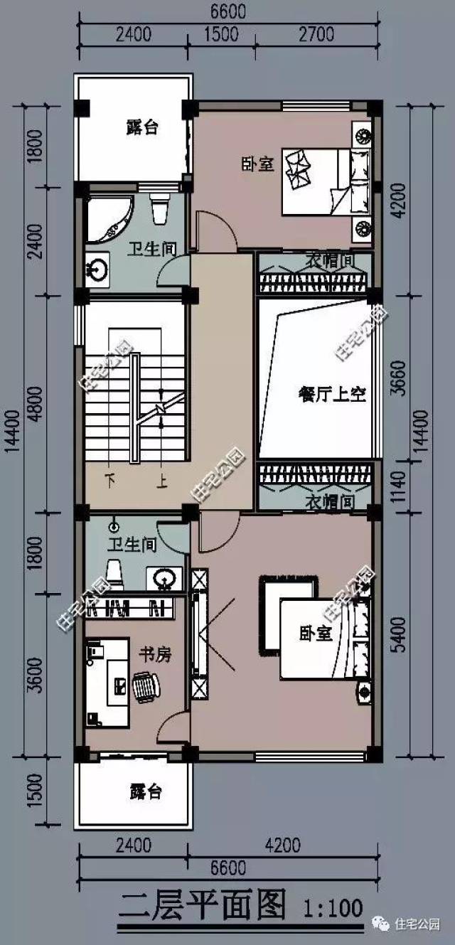 面宽6米自建房这样设计怎么样3室2厅最适合农村家庭