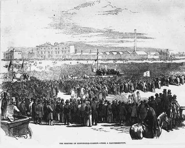 两年前的 1842 年,325 万英国工人参加宪章运动的请愿签名,要求提高
