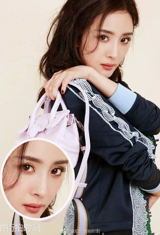 枫叶红眼影正好更加突出景甜的白美,显眼睛的深邃的同时又不会显眼睛