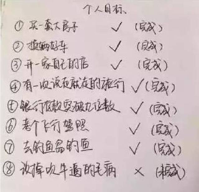 那么,问题来了 年初列出的愿望清单都完成了吗