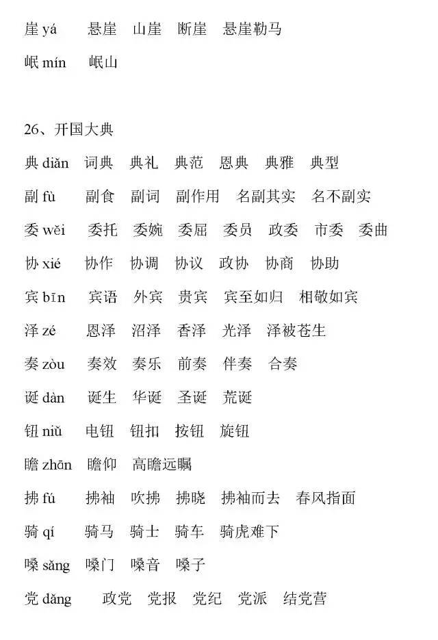 复习特供!练汉字,测拼音,1-6年级语文生字注音表丨学科资源包