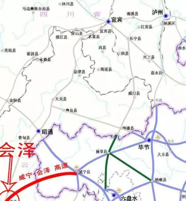 贵州省高速公路网规划图(2009-2030年)