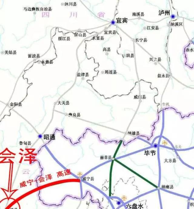 贵州省高速公路网加密规划图(2009-2030年)