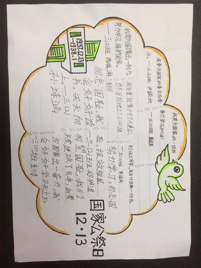 校园动态i|勿忘国耻,圆梦中华!——国家公祭日,凯茵学子做了这些
