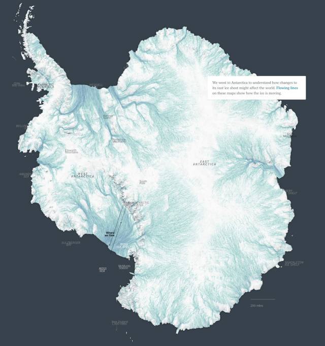 南极冰盖移动地图