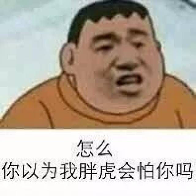 你就是在刁难胖虎,一组胖虎表情包!