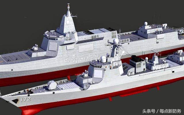 而这个未来的"052e"型通用驱逐舰,随着吨位的提升,其携带的武器数量