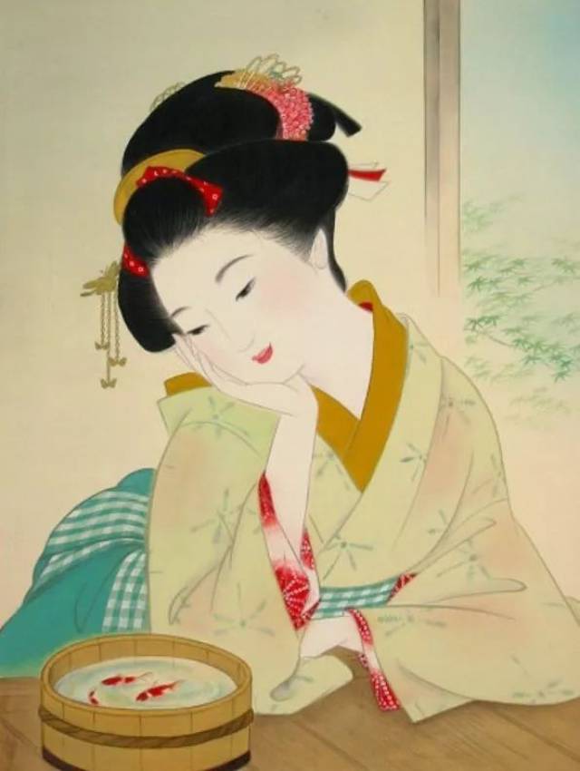 清丽典雅|日本工笔美人画
