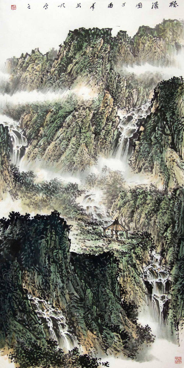 安顺国画山水作品赏析:灵动有韵的笔墨绘自然美景