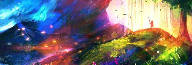 少女与花,这水彩插画足够梦幻~满足少女心的一切幻想