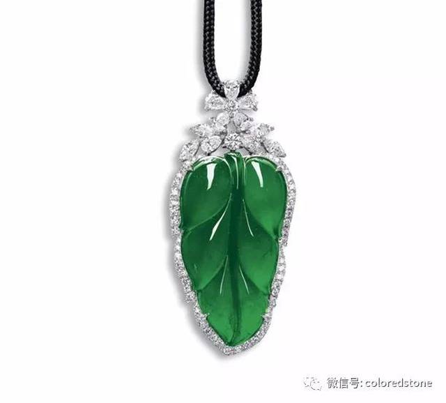 苏富比拍卖,天然翡翠钻石 凤凰吊坠
