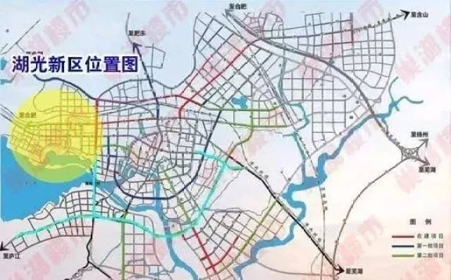 巢湖向西,居住空间巨大!湖光新区路网建设已悄然拉开大幕!