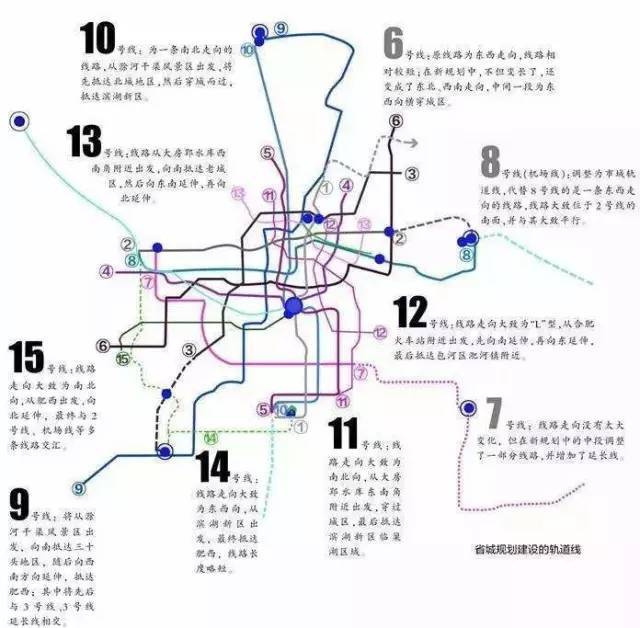 "一湖"指巢湖 "两城"指滨湖新区与巢湖市区 已开通的地铁 1号线 让