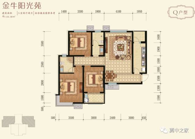 金牛阳光苑最全户型图!东西区,70㎡,95㎡,140㎡,170㎡