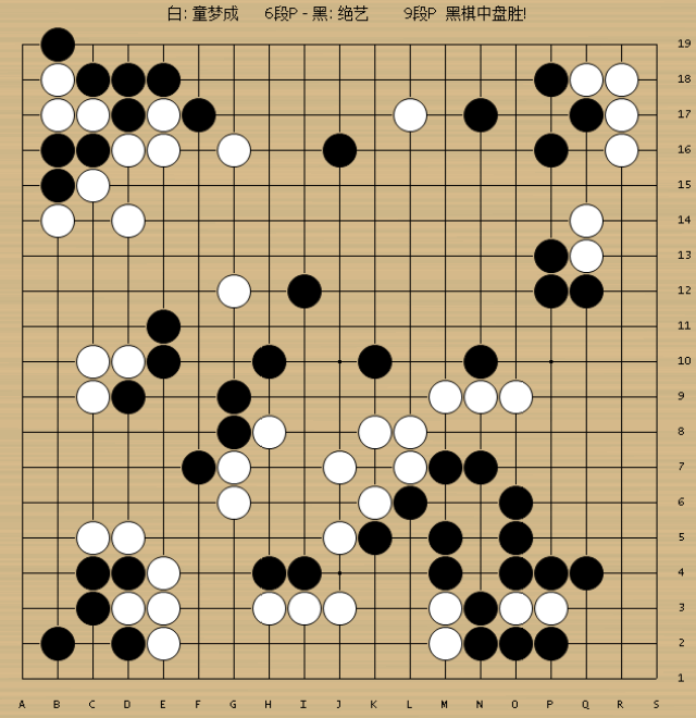 动图棋谱-twt腾讯锦标赛人机战 童梦成中盘不敌绝艺