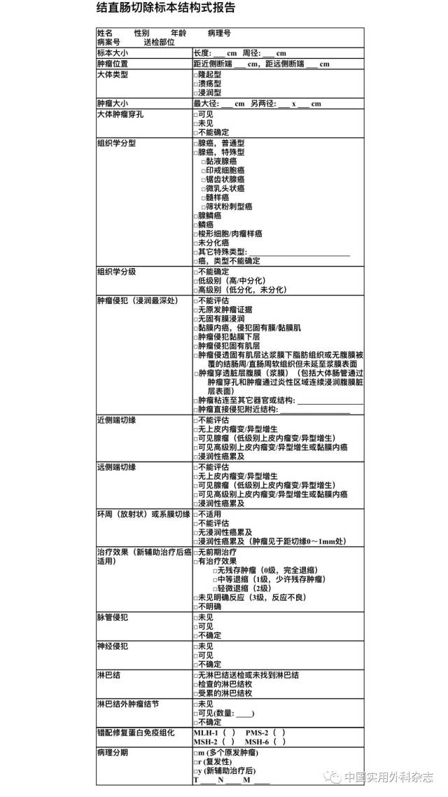 附:结直肠癌tnm分期