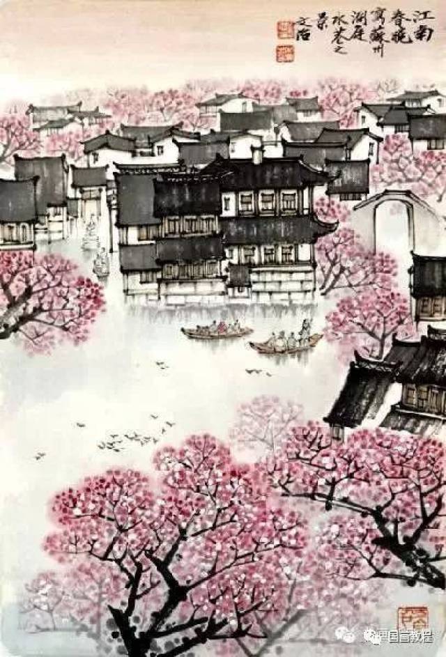 江南烟雨,迷醉我心!国画大师宋文治,60幅江南国画,美到心里