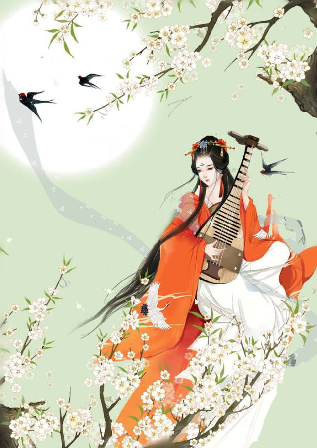 古风美人图:只愿君心似我心,定不负相思意
