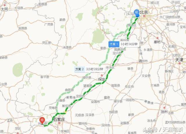 自驾线路 从北京出发,走京昆,到鹿泉出高速,走307国道,古道就在307