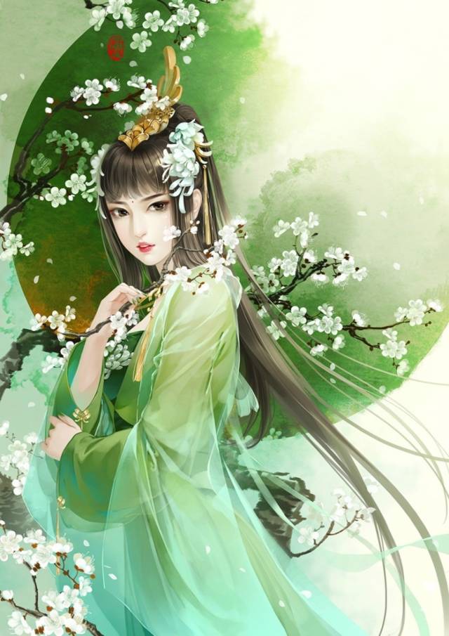 古风美人图:只愿君心似我心,定不负相思意