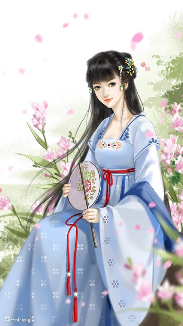 古风美人图:只愿君心似我心,定不负相思意