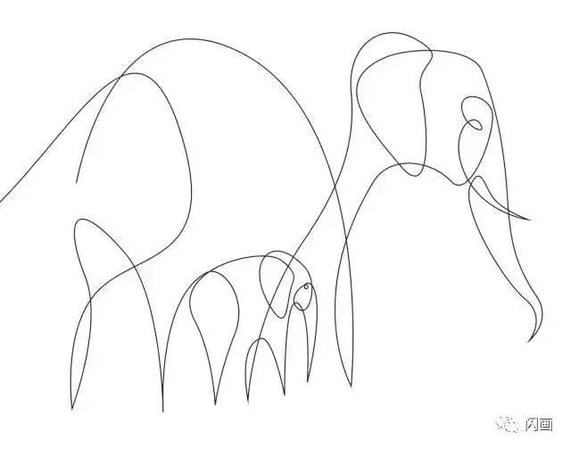 dft的部分创作 拿去做素材刚好 极简动物画 假装不经意画一笔 简单又