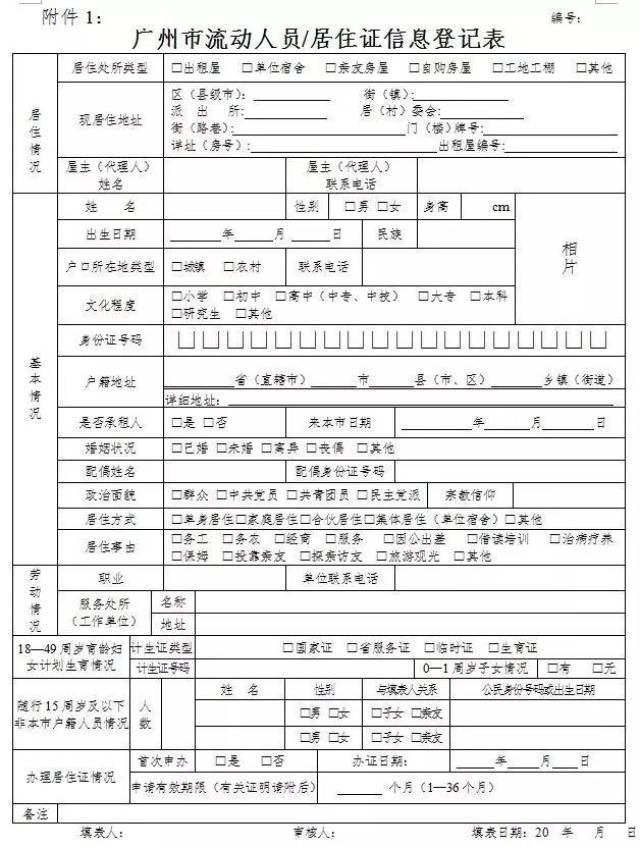 居委会实有人口登记(2)
