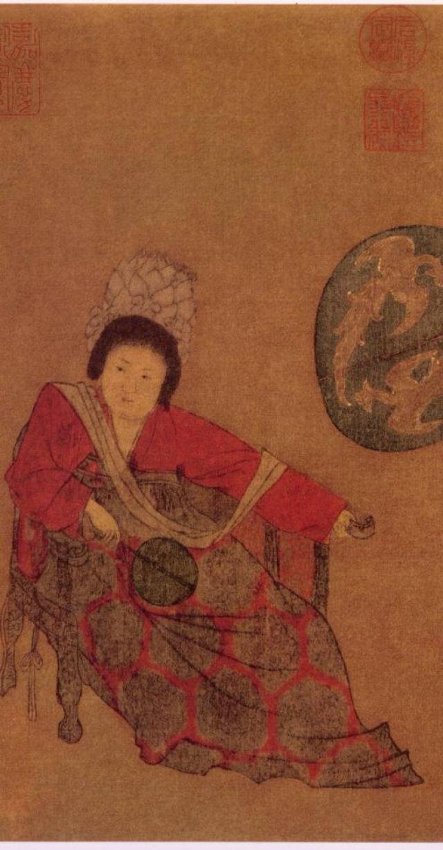 挥扇仕女图局部