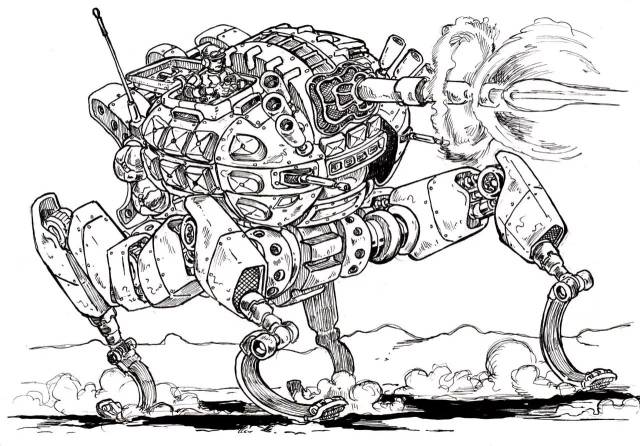 黑白机械丨美国漫画家vincent bryant作品