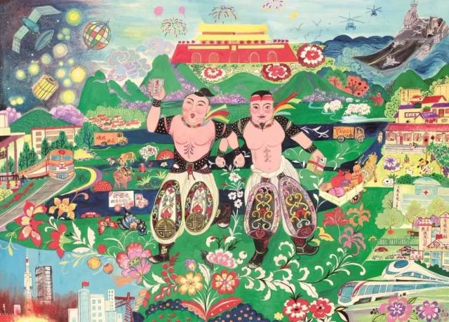 【头条报道】"中国精神中国梦"全国农民画创作展(山东青州展)作品选登