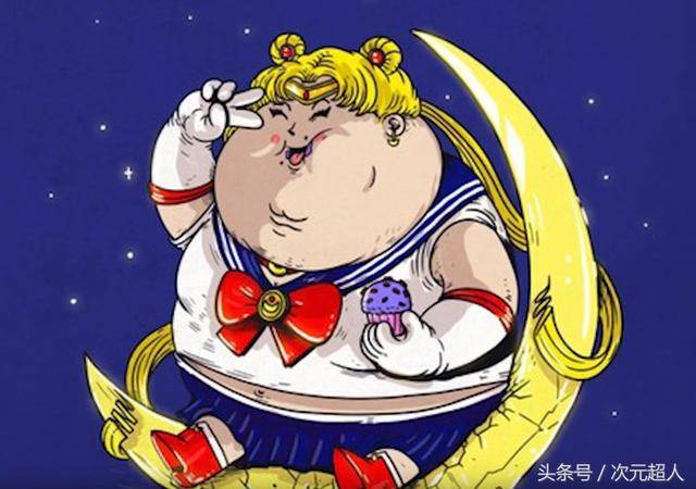 当这些动漫人物变成胖子,悟空你肥成这样还可以使出瞬间移动吗!