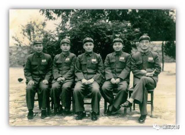 后勤部政委范朝福,军长杜义德,后勤部部长张宜步,参谋长赵晓舟 解放