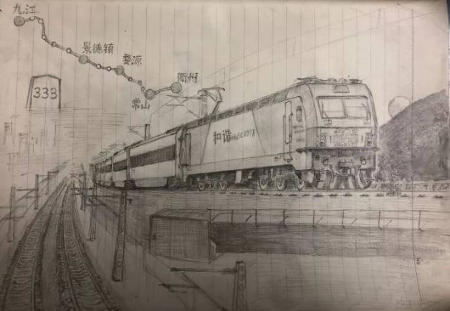征集的九景衢铁路绘画作品来了,你最喜欢哪幅?