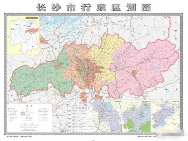 所有长沙人 您有一份新版"长沙市行政区划图"请查收_手机搜狐网