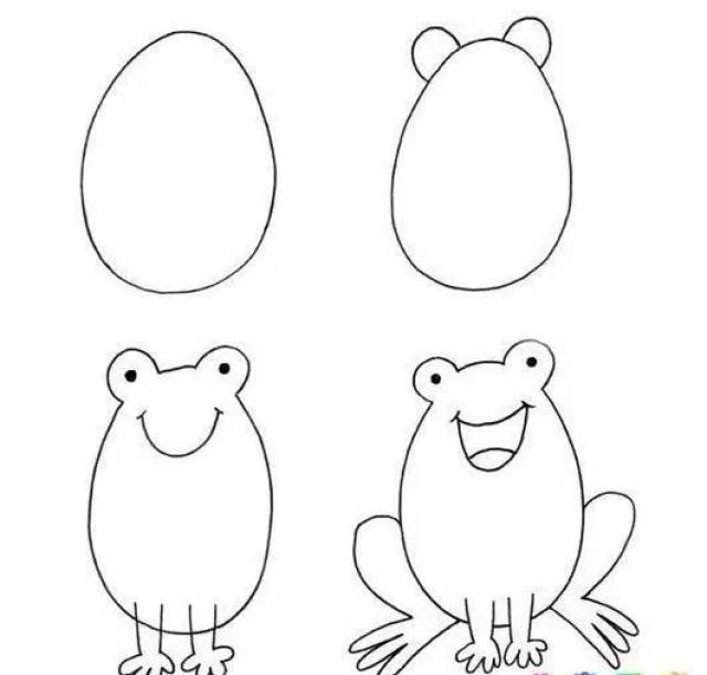 幼儿园简笔画步骤图解,动物 交通工具-师讯网推荐