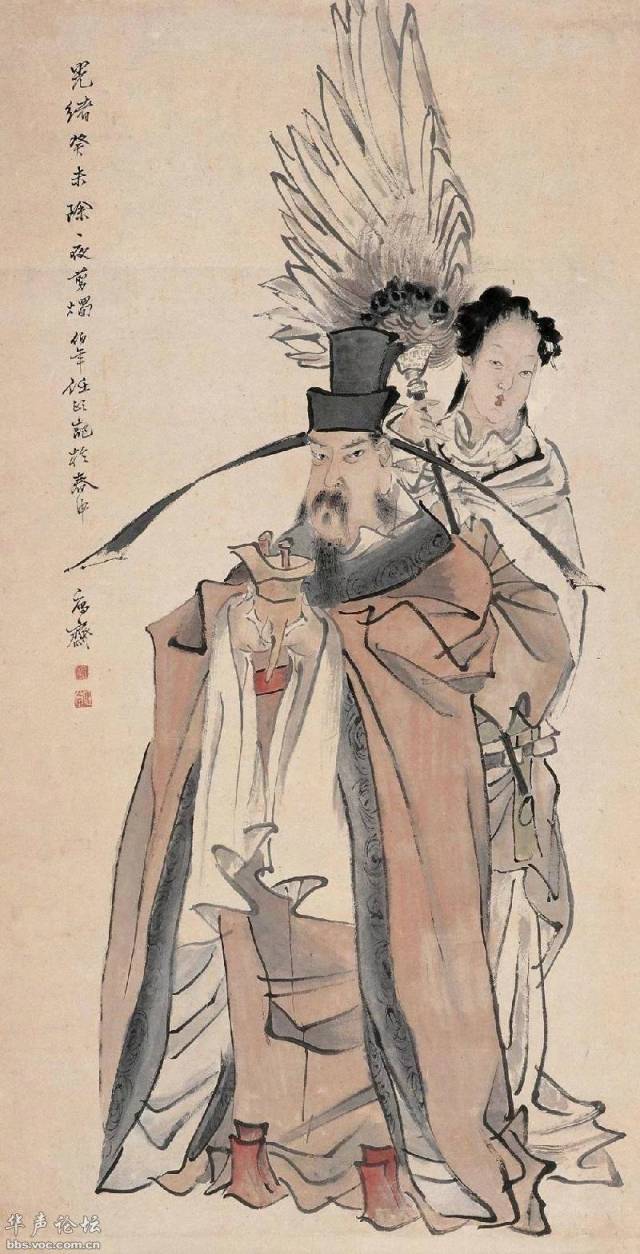 国画大师任伯年人物国画,大师的功底就是高