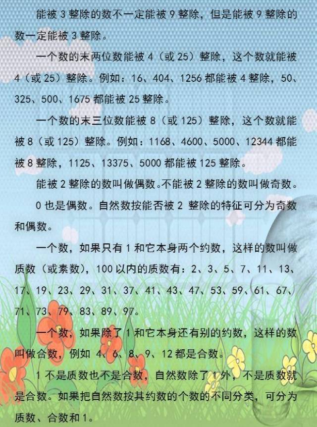 【干货】1~6年级小学数学必备知识点归纳,全在这几张图里