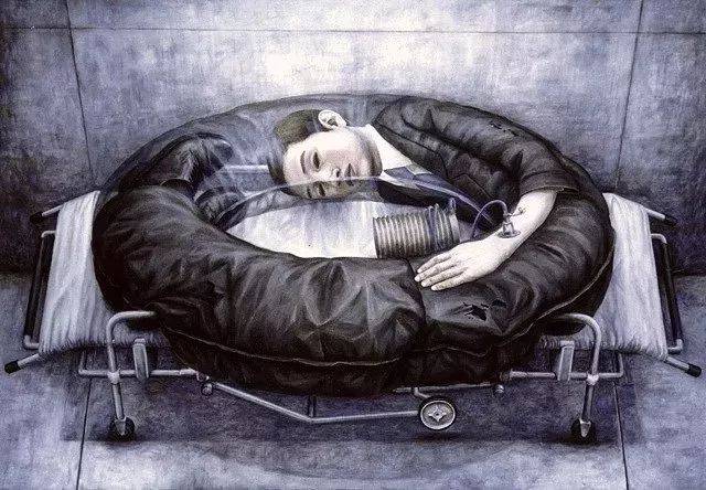 描画压抑的悲剧人生 画完这组画他就自杀了.