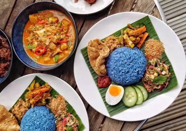 nasi kerabu是马来菜里米饭