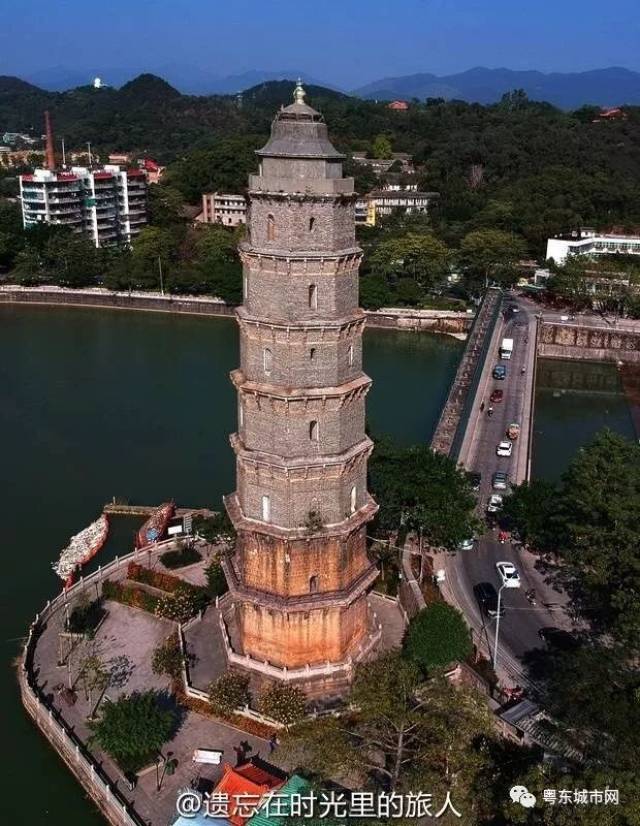 【航拍】粤东 · 潮州八景——龙渡秋风(龙湫宝塔)风光!