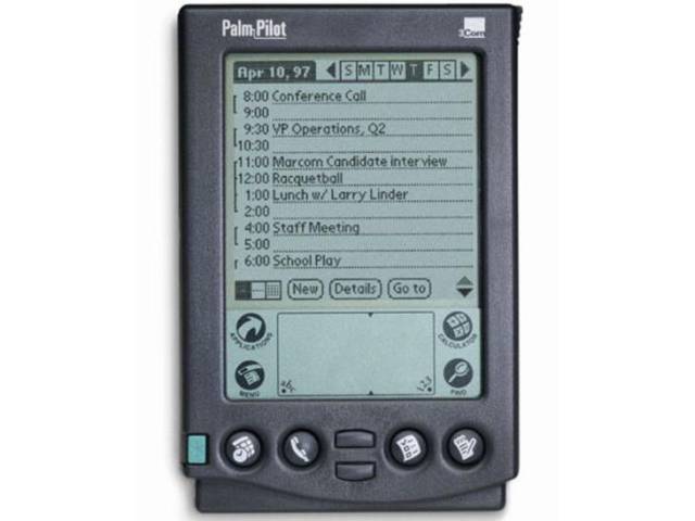 1997年3月10日发布的palm pilot是最早热卖的pda之一