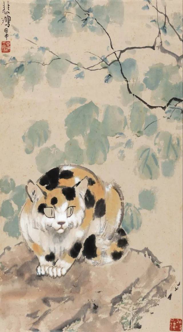 现当代名家:徐悲鸿画猫作品欣赏