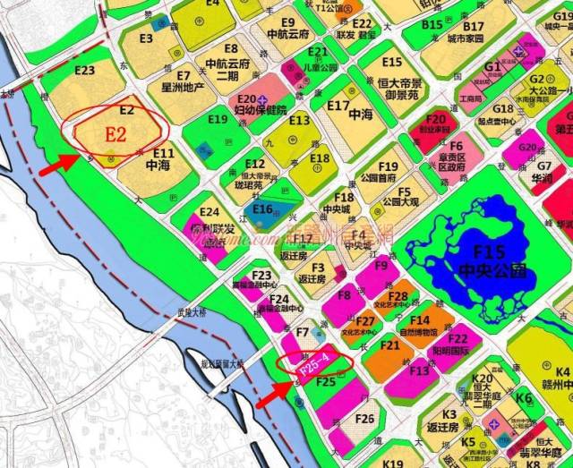 招商地产进赣州! 总价约9.94亿元竞得章江新区e2,f25-4世纪之门地块!